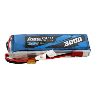 Akumulator LiPo Gens Ace 3000mAh 7.4V 1C 2S1P Taranis X9D
